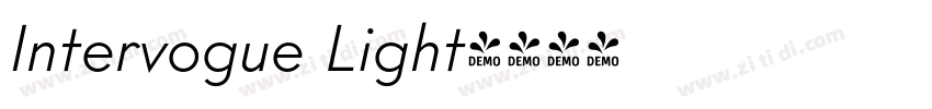 Intervogue Light字体转换 Intervogue Light字体转换